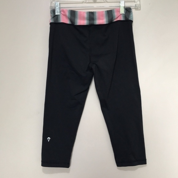 IVIVVA lululemon black pink band cropped leggings - Picture 4 of 7